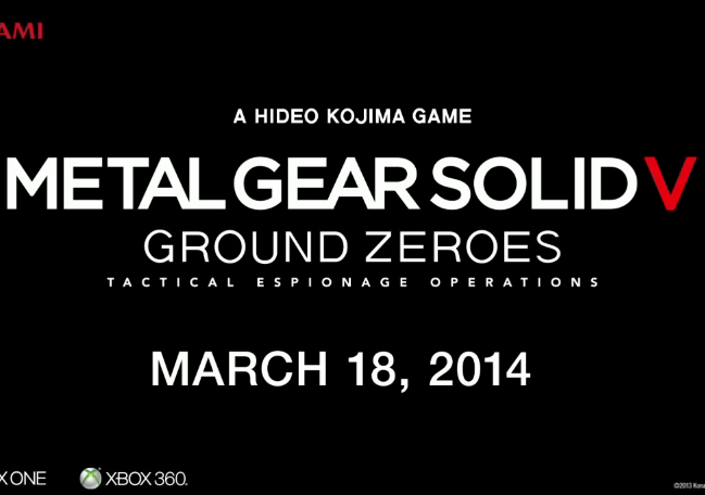 Дата выхода Metal Gear Solid 5: Ground Zeroes, бонус для Xbox-версий, а также новая обложка игры