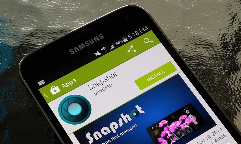 Программа Snapshot для Android позволяет моментально включить камеру